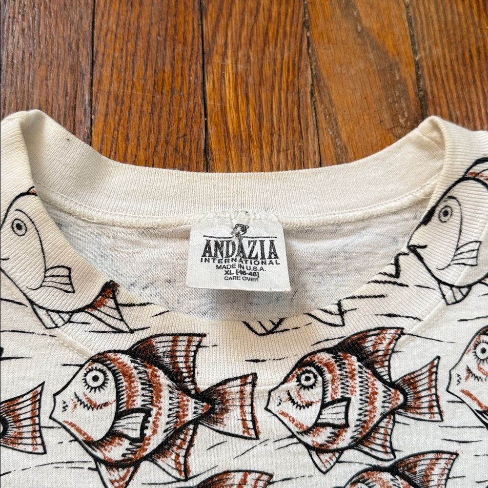 Early 1990’s M.C. Escher AOP Vintage Single Stitch T-Shirt Andazia - Picture 3 of 16